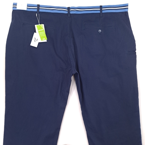 Con.Struct Men's Chino Pants Navy Blue Contrasting Waistband Stretch - Sz 48x30 - Picture 5 of 12